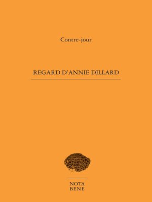 cover image of Regard d'Annie Dillard